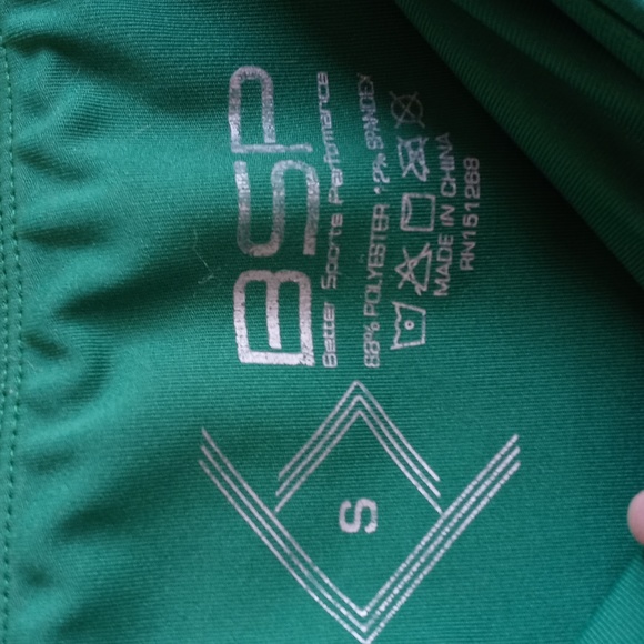 Women's Better Sports Performance Kelly Green tech pocket bike short Small - Picture 5 of 8